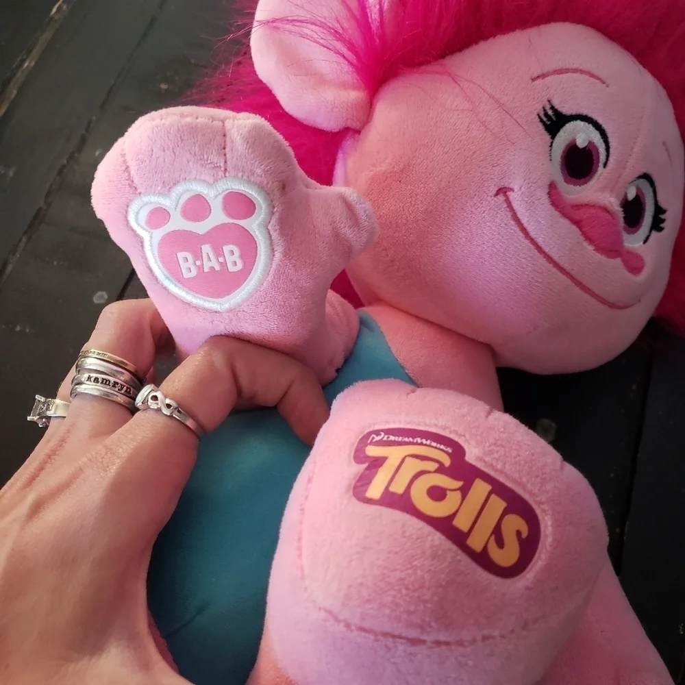 Build-a-Bear BAB Trolls Doll Poppy Stuffed Plush Movie Cartoon Character Toy